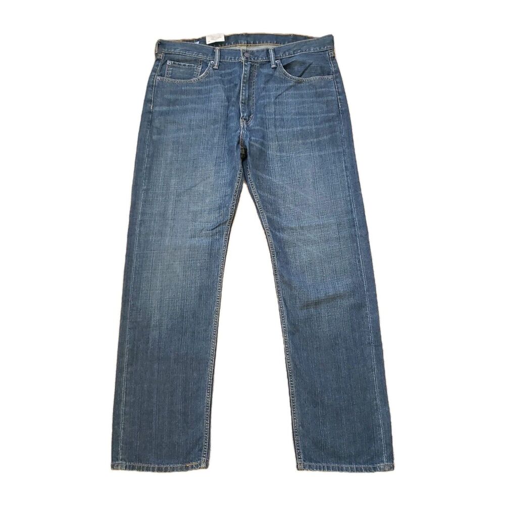 NWT 2013 Levi's 505 Regular Fit 38x32 Mens Medium Wash Straight Leg Denim Jeans